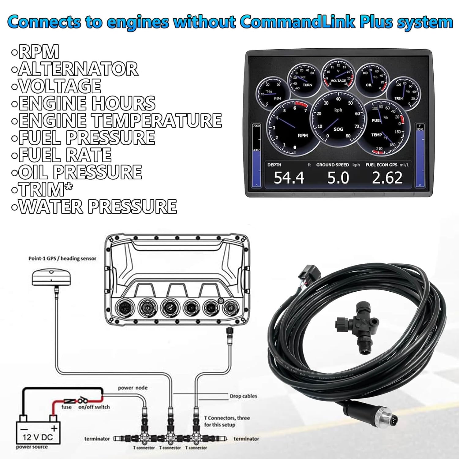 Engine Interface Cable NMEA200 - огляд і ціна Fish Finder Cable